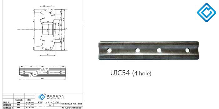 UIC54 rail joint